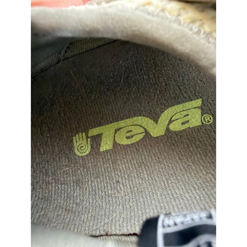 Teva White Grey Green Pull-On Sneakers Size 9 - Picture 10 of 11